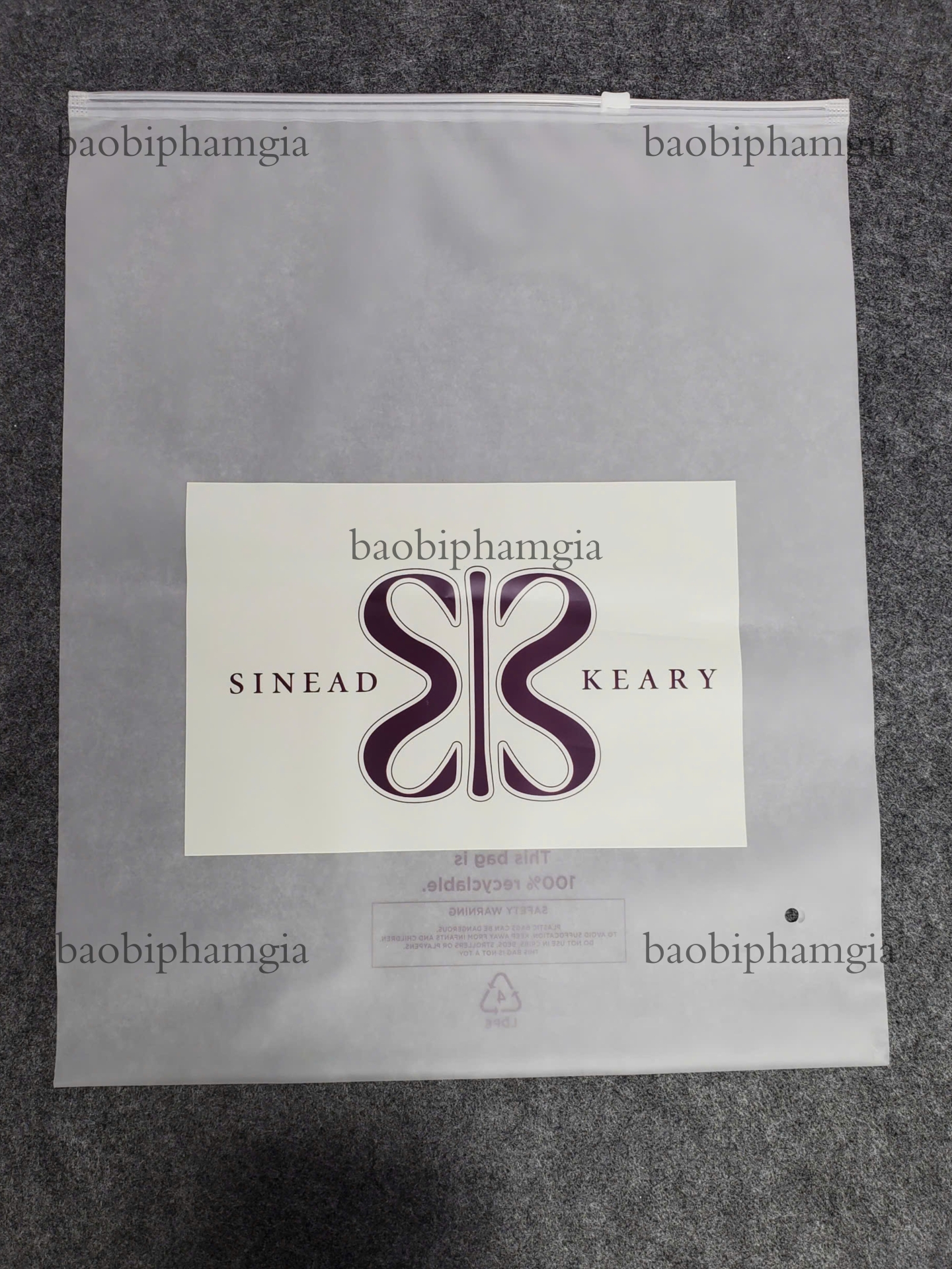 Bảng báo giá túi zipper túi zip khóa kéo