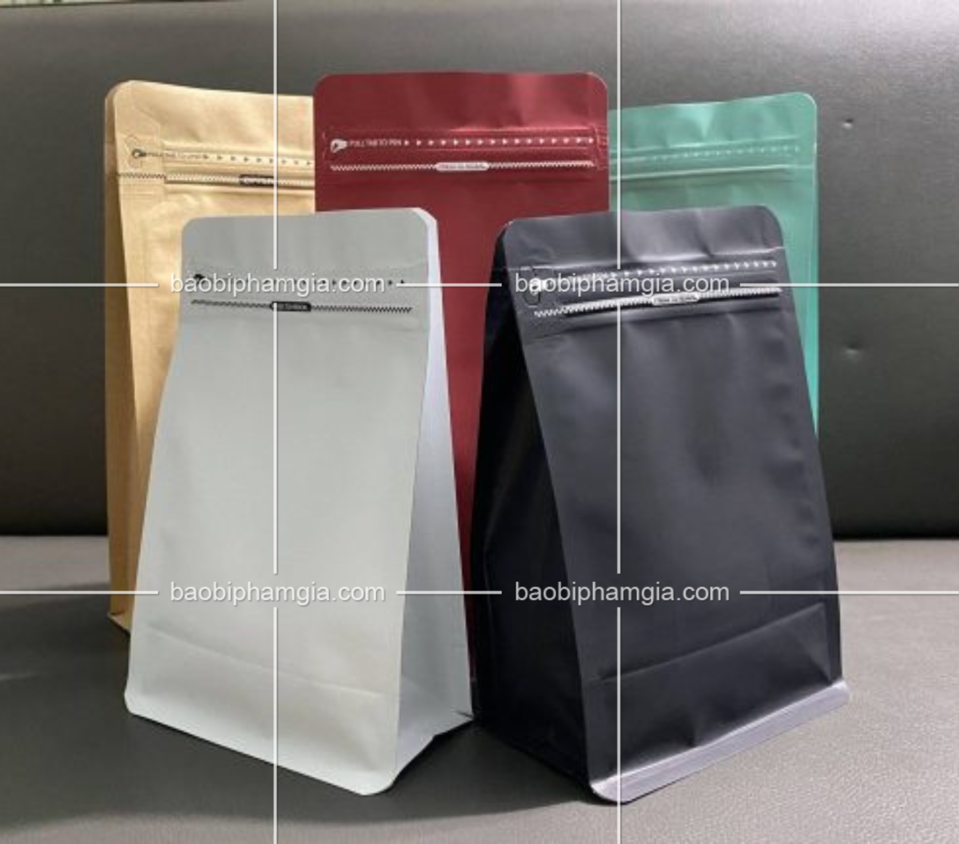 Bảng báo giá túi zipper túi zip 8 cạnh