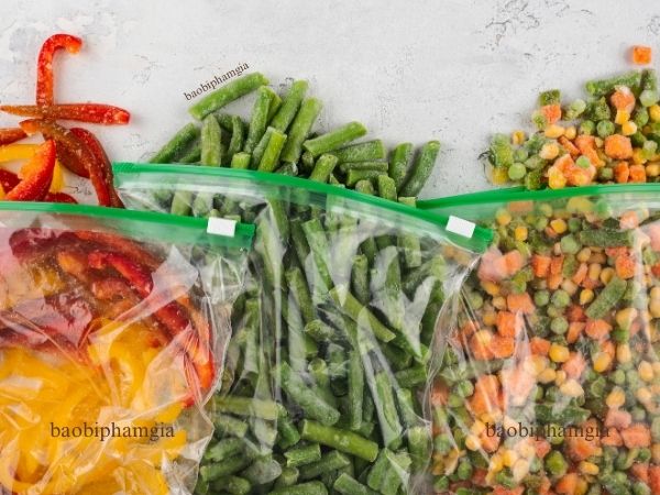 bao bì phạm gia túi zip đựng rau củ