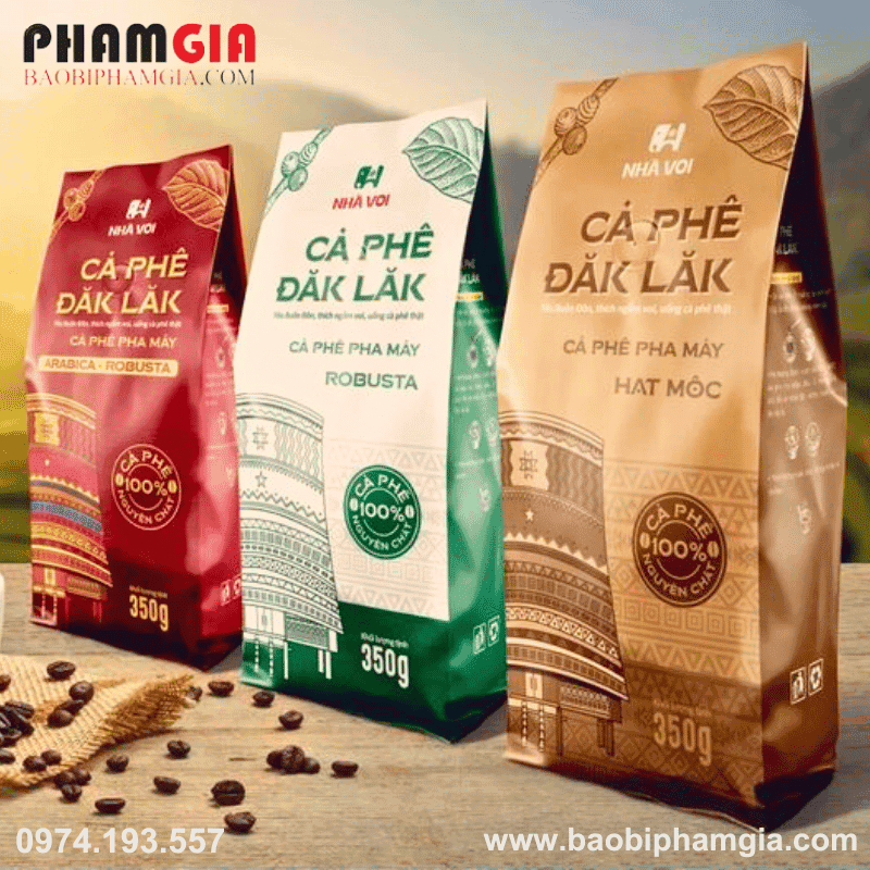 Sản xuất bao bì cà phê cao cấp