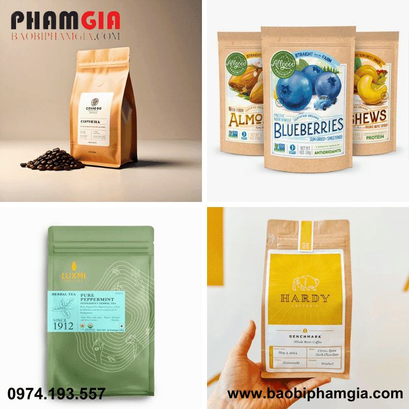 Túi zip đáy đứng