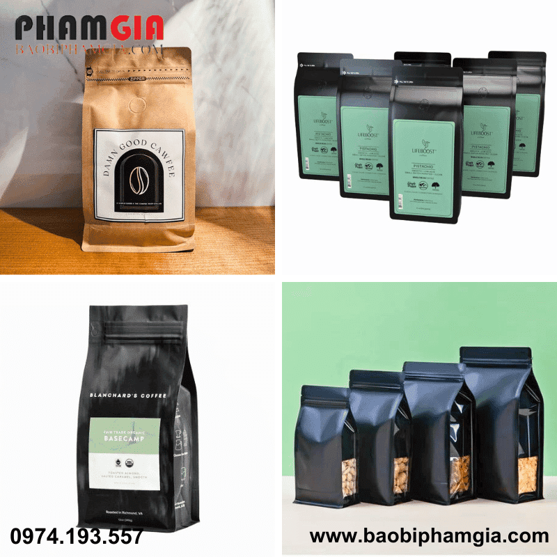 Túi zip 8 cạnh chất lượng cao