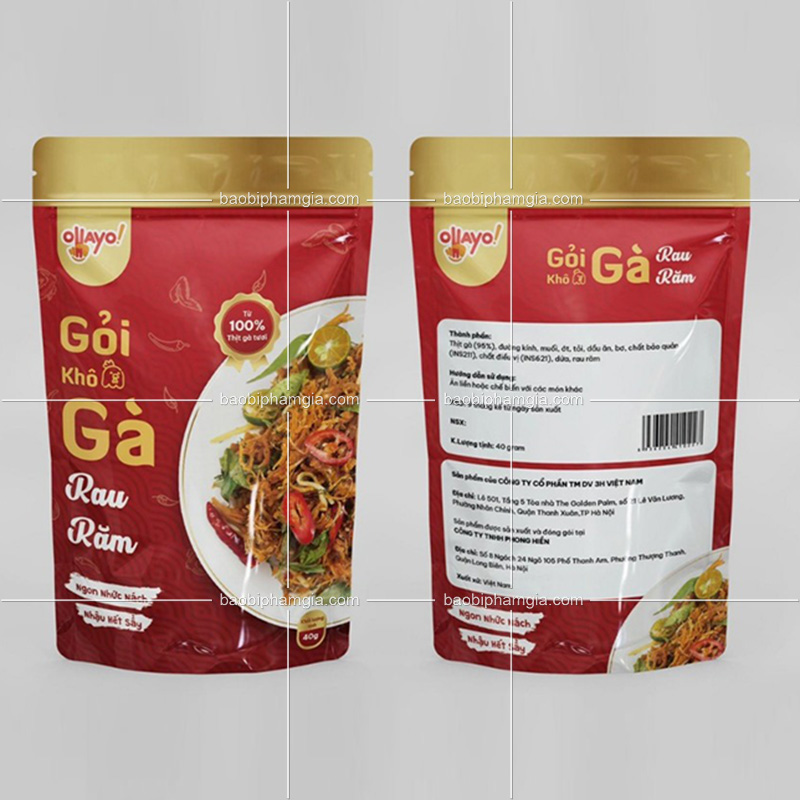 túi đựng khô gà