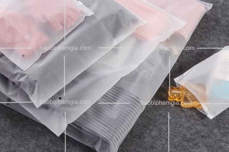 túi zip lụa mờ tphcm