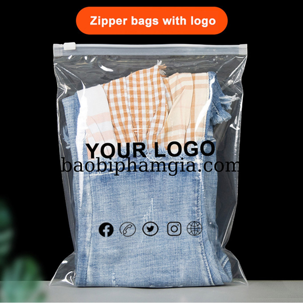 túi zipper khóa kéo