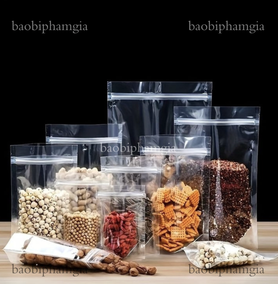 In túi zipper đáy đứng