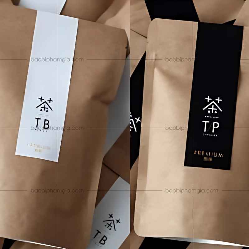 In túi zipper giấy giá rẻ - Đa dạng mẫu mã 2025