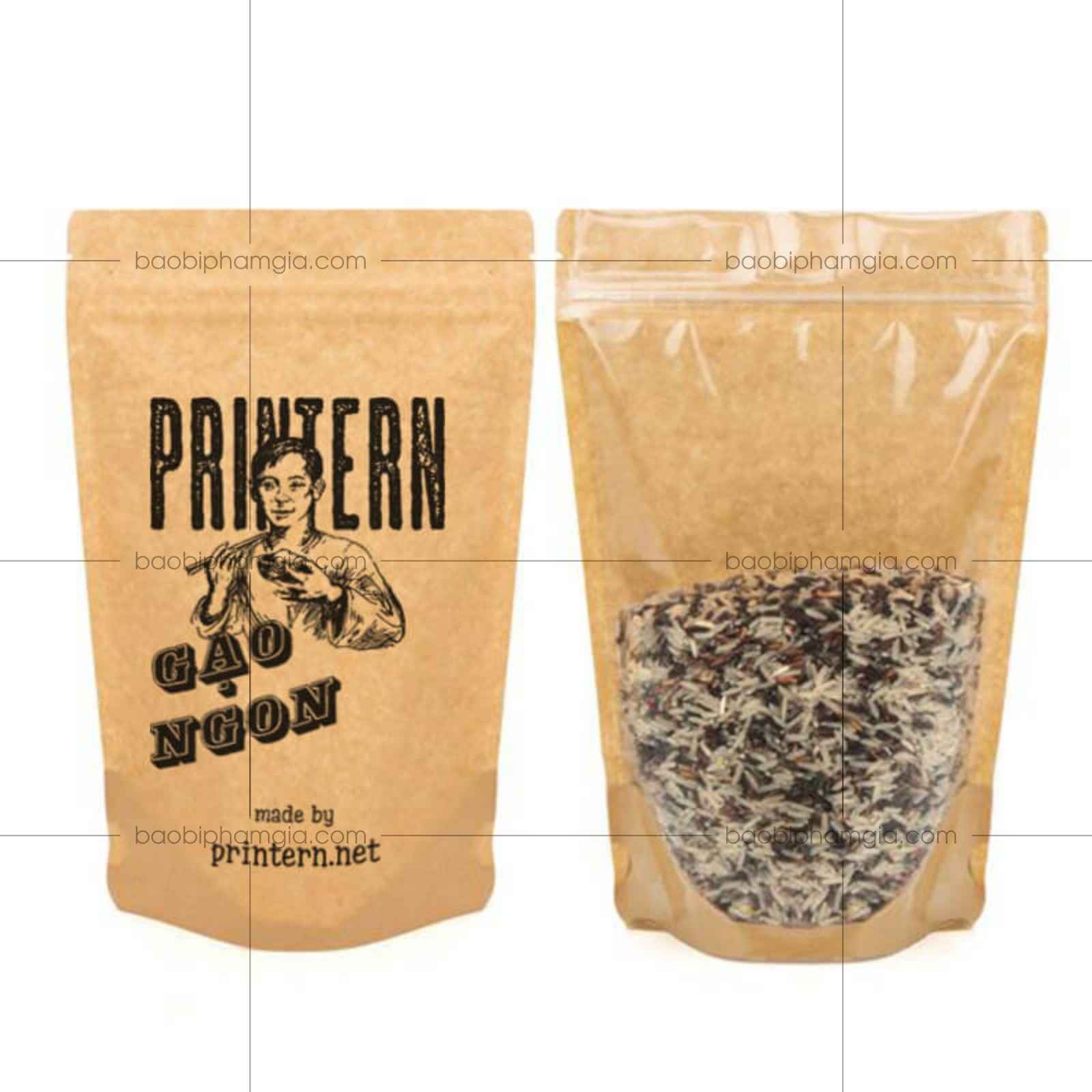 In túi zipper giấy giá rẻ - Đa dạng mẫu mã 2025