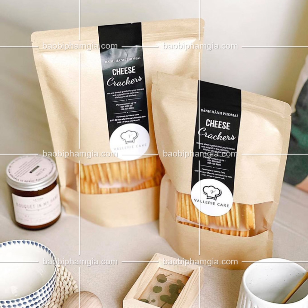 Túi zip đáy đứng bằng giấy